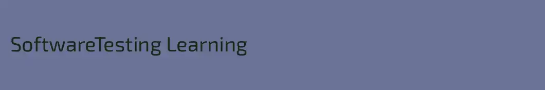 SoftwareTesting Learning